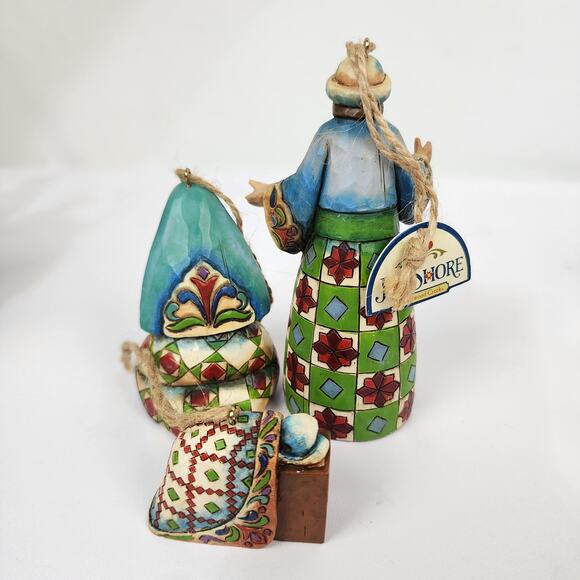 Jim Shore 9 Piece Mini Nativity Hanging Ornament set Complete - Excellent Cond. - Picture 8 of 12